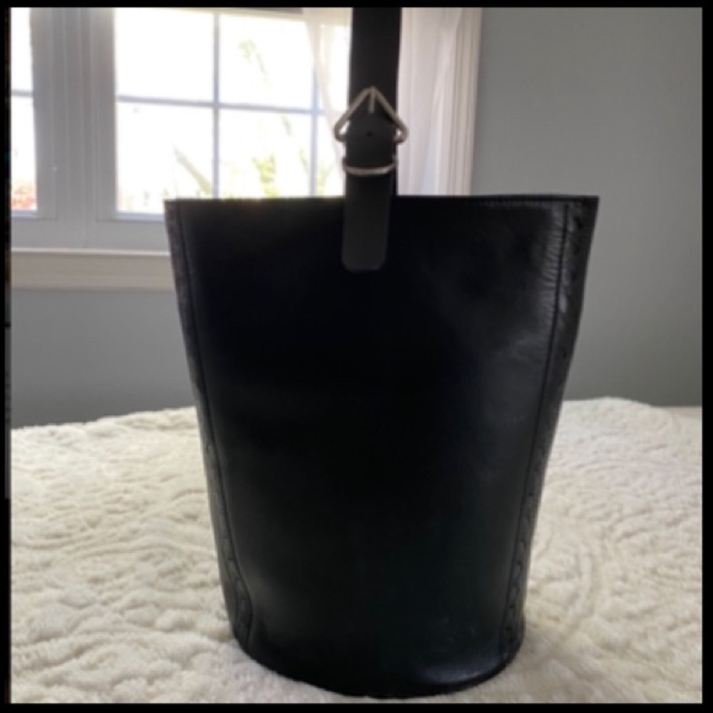 Zara “Woman Studio” Leather Bucket Bag